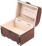 ✅Dies ist ein vintage schatz saving box. Hergestellt von premium holz material, und mit exquisite verarbeitung, dieses sparschwein ist klassische und retro.