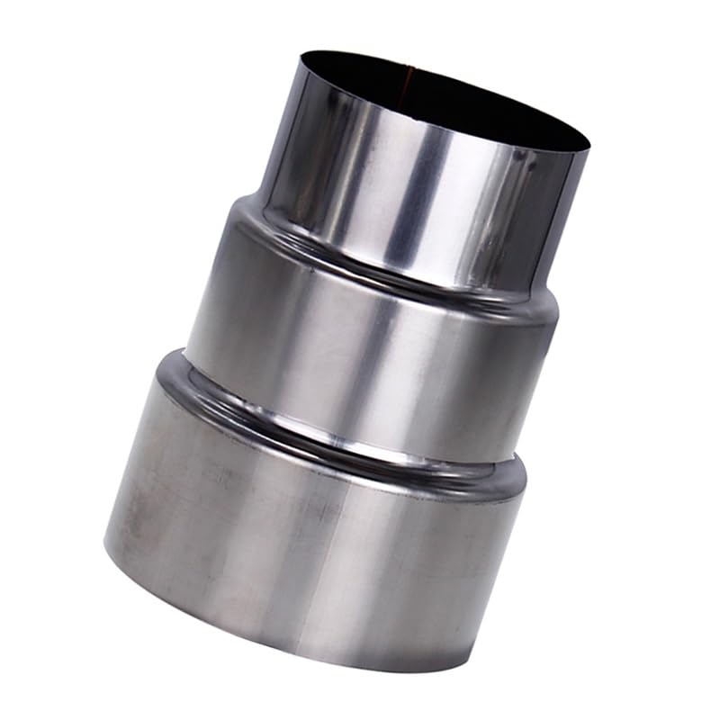 Adaptateur Réducteur Conduit, Tuyau de réduction d'extension de cheminée, grosse tête à petite en acier inoxydable(10cm~7cm)