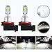 HOCOLO 2X H8 H9 H11 H16 (H16 convient uniquement aux voitures japonaises!) Ampoules LED Blanc 6000K DRL Brouillard Lampe Halogène Remplacer 3570 CSP Puces Pièces De Véhicules De Voiture