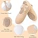 TXJ Sports Ballet Shoes for Women Girls, Women's Ballet Slipper Canvas Dance Shoes Split Sole Yoga Dance Flats Apricot