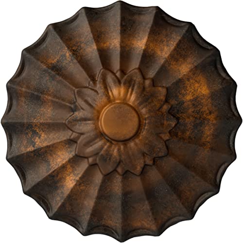 Image of Ekena Millwork Shakuras Ceiling Medallion, Rust