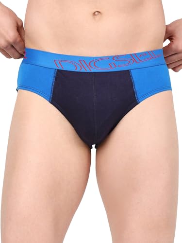 Image of Men 100% Combed Cotton Outer Elastic Self Design Briefs D Redz