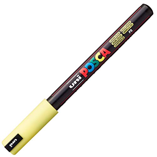 uni-ball Uni Posca 181705 Marker with Extra Fine Nib 0.7 mm Line Width Light Yellow