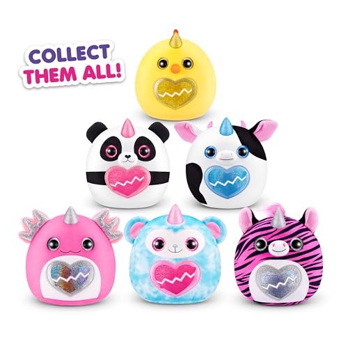 Rainbocorns Eggzania Mini Mania, Zebra, by ZURU Plush Surprise Unboxing with Animal Soft Toy, Idea for Girls with Imaginary Play (Zebra)