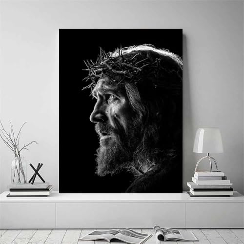 Peinture sur toile Jésus couronne d’épines affiche murale - 2