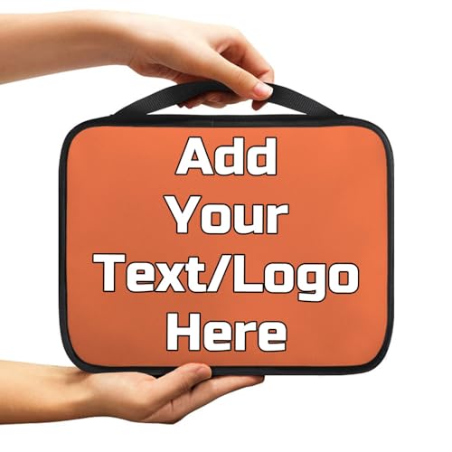 Image of Customized Bible Covers for Men Women Personalized Custom Bible Cover Case with Your Photo Text Name Image Customizable Scripture Bags with Handle Zipper, Coral