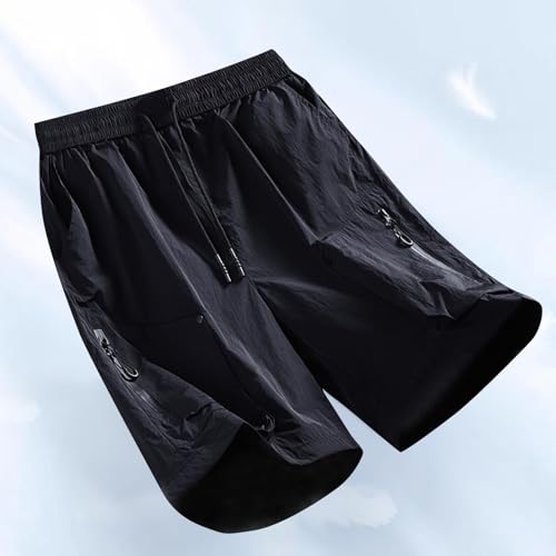 Casual Quick Dry Shorts for Men Loose Fit Breathable Summer Beach Trunks Plus Size Elastic Waist Outfits2