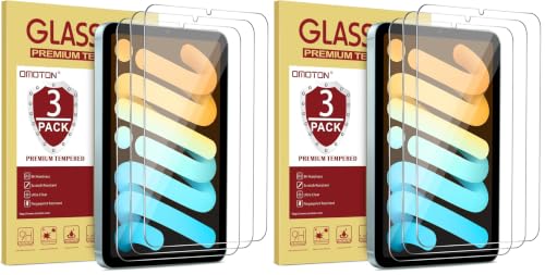 Image of OMOTON 6-Pack Screen Protector for iPad Mini 7 /6, HD Clarity