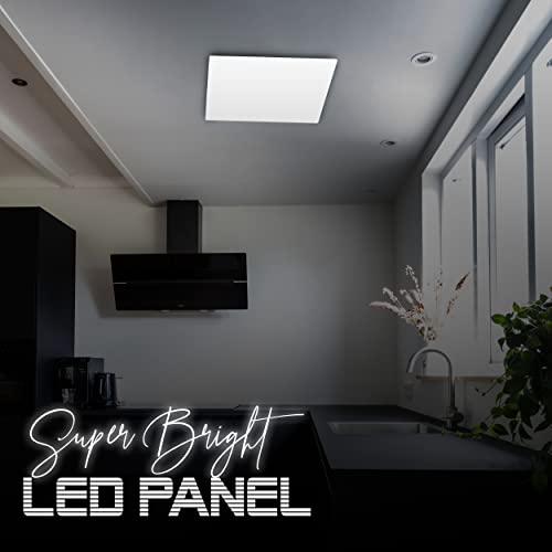 Image of Gesto 6W Square 4.5 Inch Ultra Slim LED Recessed False Ceiling Light for POP Coolday White-Pack of 2