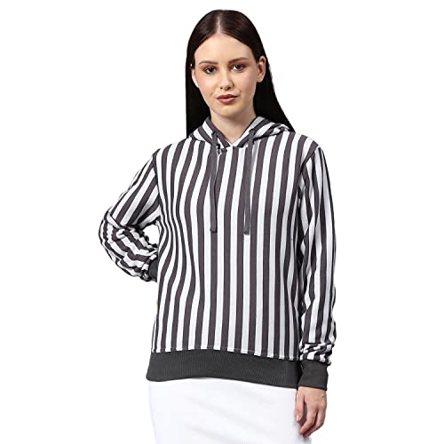 Image of Campus Sutra Cotton Women Crew Neck Sweatshirt