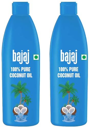 Image of Bajaj 100% Pure Coconut Oil 600 ml (Pack of 2)