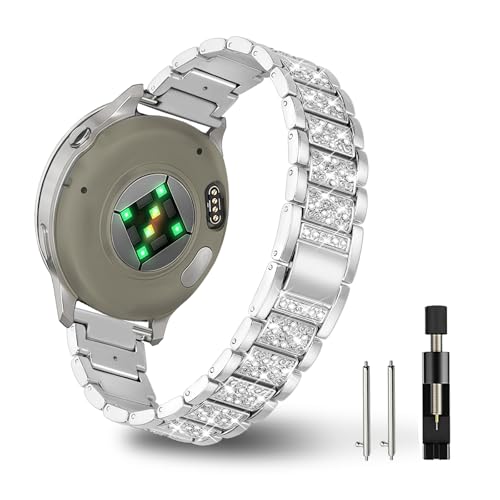 Bracelet 18mm Garmin Venu 3S chic en strass pour les soirées et le bureau