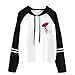 Produktbild Hoodie Kapuzenpullover Damen Rose Sweatshirt Bekleidung Herbst Winter Kapuzenpulli Langarm Schwarz Pullover Tops LMMVP (Weiß, S)