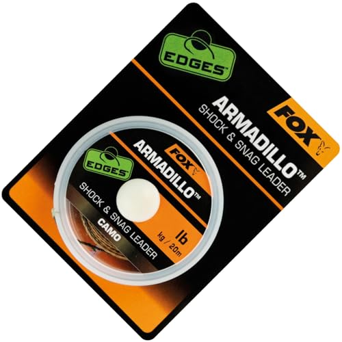 Fox Armadillo Camo Shock & Snag Leader 20m - Vorfachmaterial, Tragkraft:50lbs/22.7kg