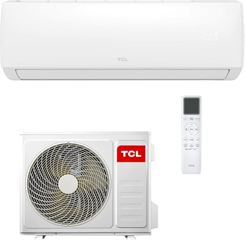 TCL Aire acondicionado split 12000 BTU Elite XA73 para habitaciones de hasta 45 m² con modo Eco y Turbo, flujo de aire en 4 direcciones, refrigeración, calefacción y deshumidificación.