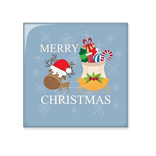 Carreaux de céramique Noël Joyeux Noël Elk DIYthinker 15x15 cm