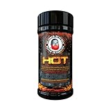 Bearded Butchers Hot Blend Seasoning, 6 oz Shaker - Habanero Hot Spice, Perfect for Steaks, Burgers, Soups, Roasts, and Game Meats - No MSG, Gluten-Free, All-Natural Flavor, and No Sugar