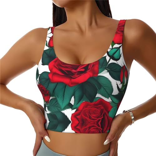 Chaleco de yoga para mujer fitness camiseta sin mangas de entrenamiento con flores