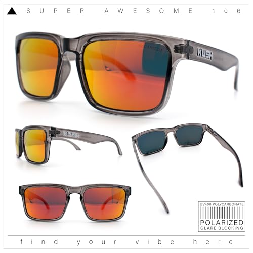 Premium Kush Polarized Rectangle Sport Horn Rim Sunglasses3