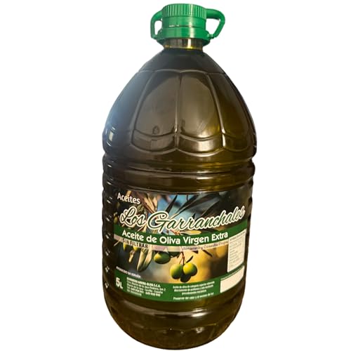 Aceite de Oliva Virgen Extra Sin Filtrar 'Los Garranchales', Categoría Superior, Almazara y Cosecha Propia, Artesano, Primera Prensada en Frío, Botellas 0,5L, 0,75L y Garrafas 5L, 2L (Botella 0,5 L)