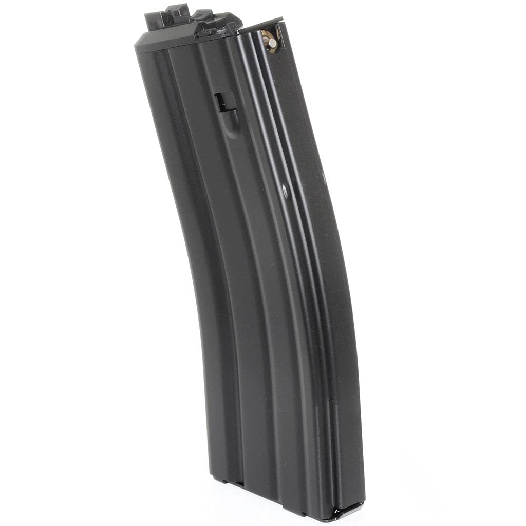 Airsoft Softair WE (WE-TECH) 2pcs 30rd Gas Magazin V3 für WE Open Bolt L85 / Scar-L / R5C / T65 / HK416 / AR M4 M16 V2 V3 GBB Gewehr Schwarz