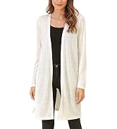 VINUSLI Women's Casual Lightweight Open Front Cardigans With Pockets Cute Cow Printed Formal Thin Kimono Duster Sweater Cardigan 2025 Brown,XL