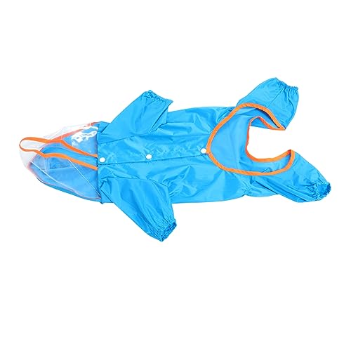 ibasenice Pet Raincoat Doggy Poncho Coats Coverage Raincoat for Dogs Medium Dachshund Raincoat with Hood Puppy Clothes Raincoat for Pet Adult Waterproof Dog Rain Coat Tags Reflective