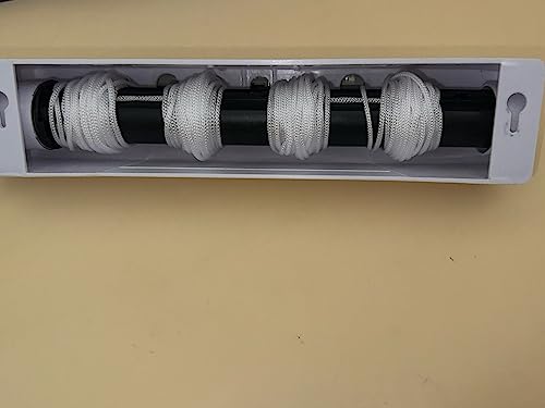 Corde à linge automatique rétractable blanche pour séchage intérieur