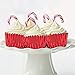Sumind 400 Pieces Mini Foil Cupcake Liners Baking Cups, Metallic Cupcake Liner for Holiday Baking Muffin and Cupcakes(Red)
