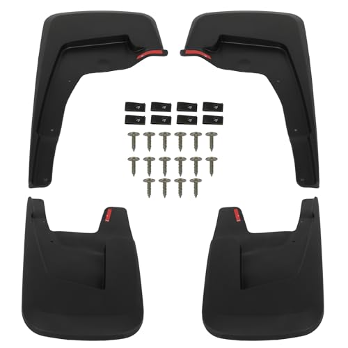 Image of ECCPP Vehicles Mudguard Splash Guards Front & Rear Set fit for 2019-2024 for Ram 1500 3.6L 2020-2023 for Ram 1500 3L 2019-2024 for Ram 1500 5.7L Mud Flaps Flexible and Bendable Mud Flaps Splash
