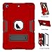 iPad Mini Case, Mini 2 Case, Mini 3 Case, Rugged Kickstand Series - Shockproof Heavy Duty Hybrid Three Layer Armor Defender Kids Child Proof Case Cover for iPad Mini 1/2/3 - Red