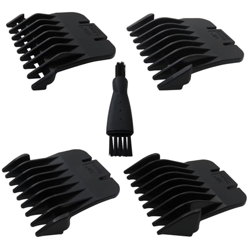 Trimmer Blade Attachment Combs Set Fit for Andis T Outliners, 1/16-3/8 inch Trimmer Guards Fit for Andis pm-t, pmt-2, D-4, d-5, GI, GTO, slii, rt-1 by YTXXDEUS