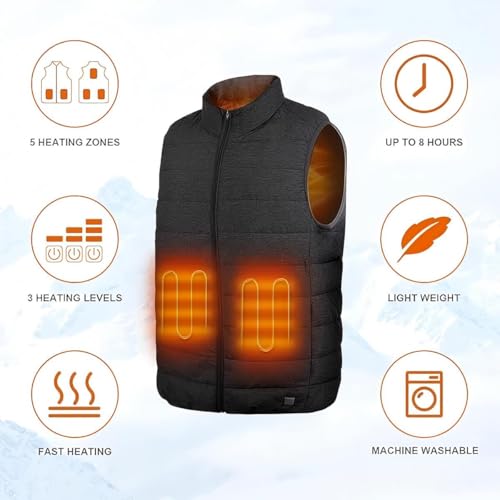 Kids Heated Vest with Battery Pack, Boys Girls Lightweight Electric Heated Vest2