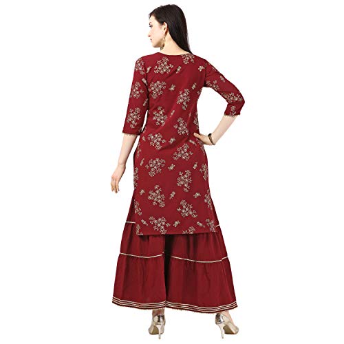 Image of NAINVISH Women KURTA WITH SARARA