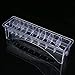Kodrily Clipper Guard Holder Organizer, Plastic Clipper Blade Holder, 10 Slots Clipper Blade Case, Transparent Limit Comb Guide for Hair Clipper Storage, 9.8 x 2.8 x 2.6in, 1Pcs