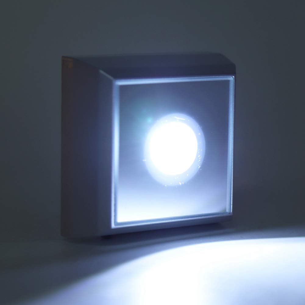 YOUTHINK LED Base, LED Lamp Base Stand Holder for Crystal Acrylic Statue Artware Display Silver for Restaurant Room Shop (Plastic)