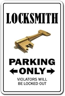 Locksmith Aluminum Sign Parking Aluminum Signs Key Lock Repair Lockout Smith | Indoor/Outdoor | 10