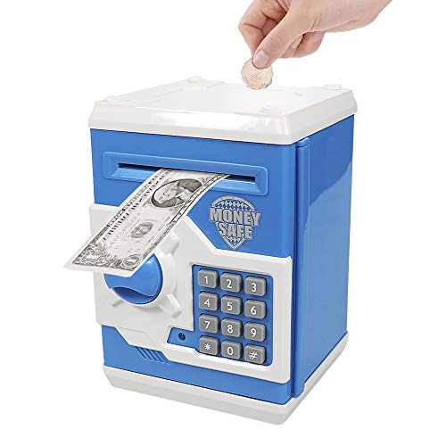 Totola Piggy Bank Electronic Mini ATM for Kids Baby Toy, Safe Coin Banks