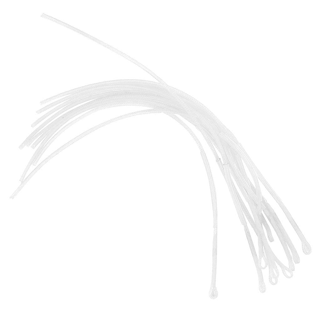 10PCS 30LB/50LB Fly Fishing Line Loops Connector Braided Fly Loop Line Fishing Tackle Accessory(White 50LB)