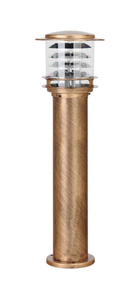 GTHTUHFD Lamp Post Lights, Vintage Outdoor Landscape Lantern European Waterproof Metal Garden Column Amen Antique Aluminum Villa Street Light Rustic Acrylic Courtyard Lawn Ground Floor,1-light