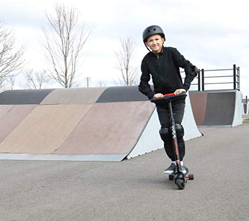 Rollplay 24V Wave Catcher Electric Scooter Toy - for Boys & Girls Ages 8 & Up - Battery Operated Kid's Power Performance Toy - Black, Red/Black - Thumbnail 3