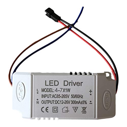 Noyokere LED Driver Transformer 240V - 12V con Conector MR16 / 265v AC a 12v DC / 4w - 7w / Zero Interferencia con Dab y WiFi