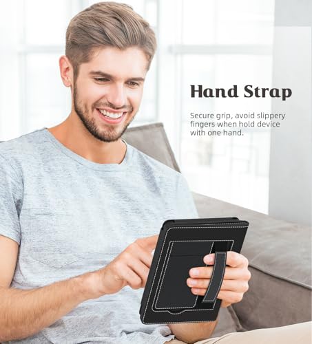 Image of MoKo Case for All-New 6 inch Kindle(11th Generation, 2024 /2022 Release) /(10th /8th Gen, 2019 /2016), Ultra Lightweight PU Shell Cover with Auto Wake /Sleep for Kindle 2024, Denim Black