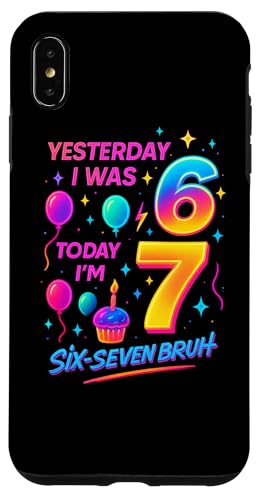 ̂6 傤7 Six Seven Bruh ~[ TVc o[Xf[ Gen Z Alpha X}zP[X iPhone XS Max p