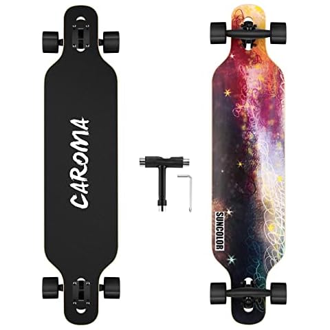 Caroma Longboard Skateboard de 41 Pulgadas Cover