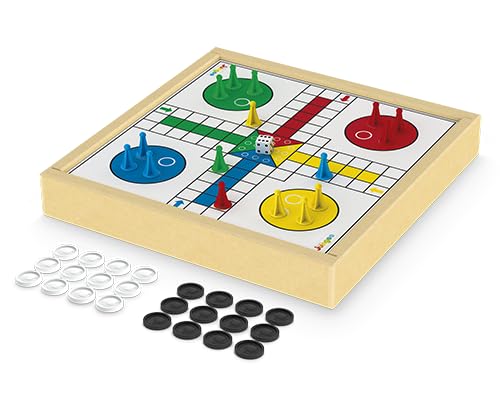 Jogo de Damas e Ludo Junges Branco