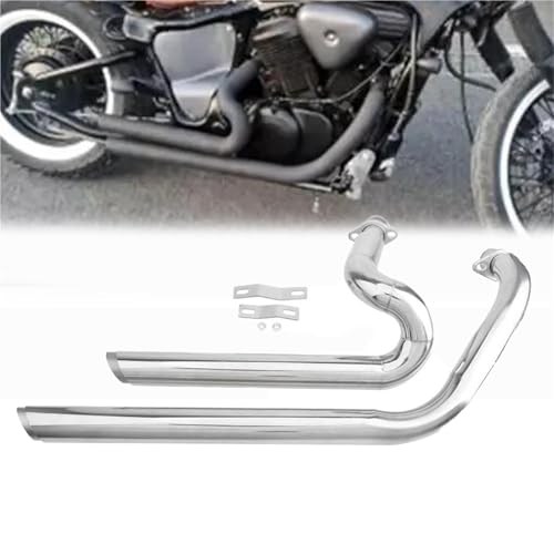 L'échappement haut de gamme en alliage d'aluminium et acier pour moto Honda Shadow 600 VT600C