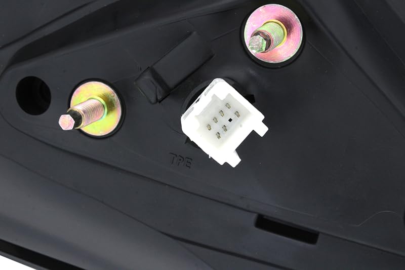 Brock Aftermarket Replacement Part Passenger Side Power Mirror Paint-to-Match Black Without Heat