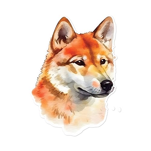 Image of Yoonek Graphics Shiba Inu Dog Vinyl Decal Sticker for Car, Laptop, Tumbler, More. #001663