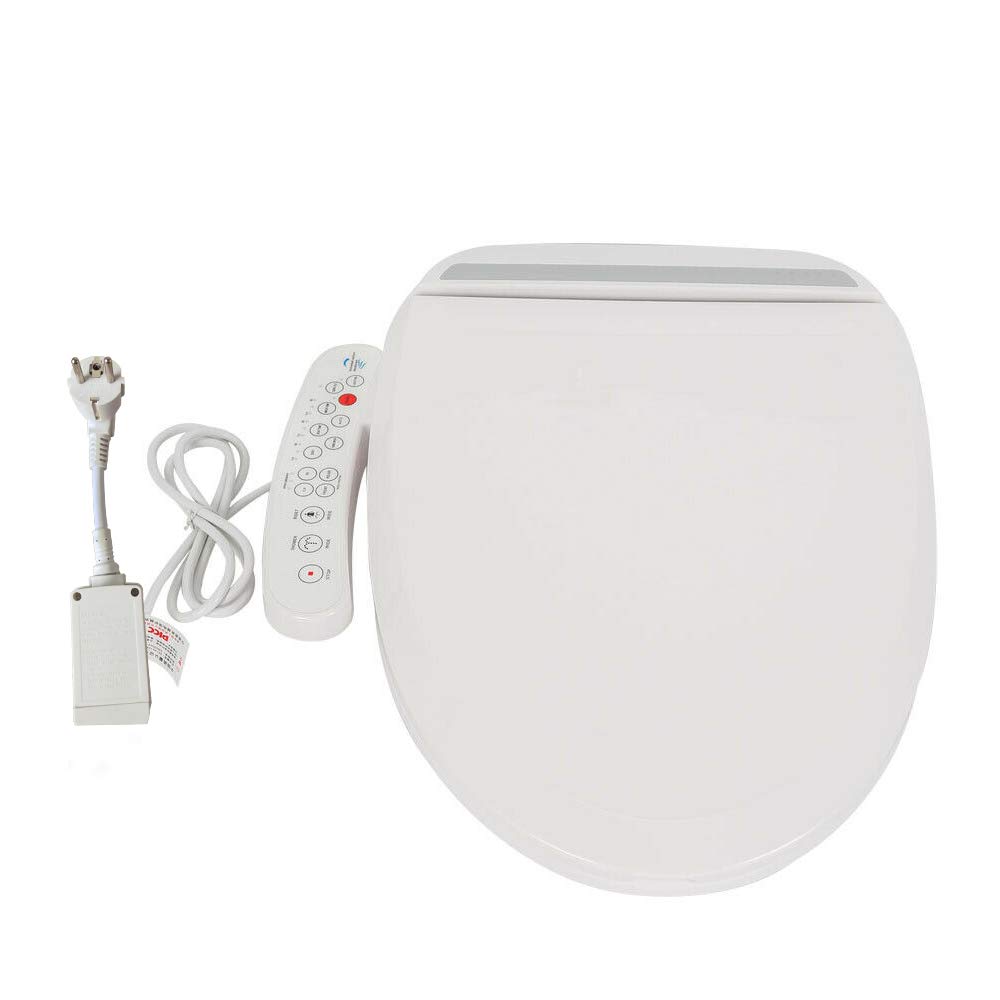 Eléctrico Smart WC, 1300W Asiento De Calefacción Automática Desodorización Boquilla Ajustable Temperatura Masaje Inteligente Inodoro